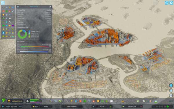 Cities: Skylines II Population overview